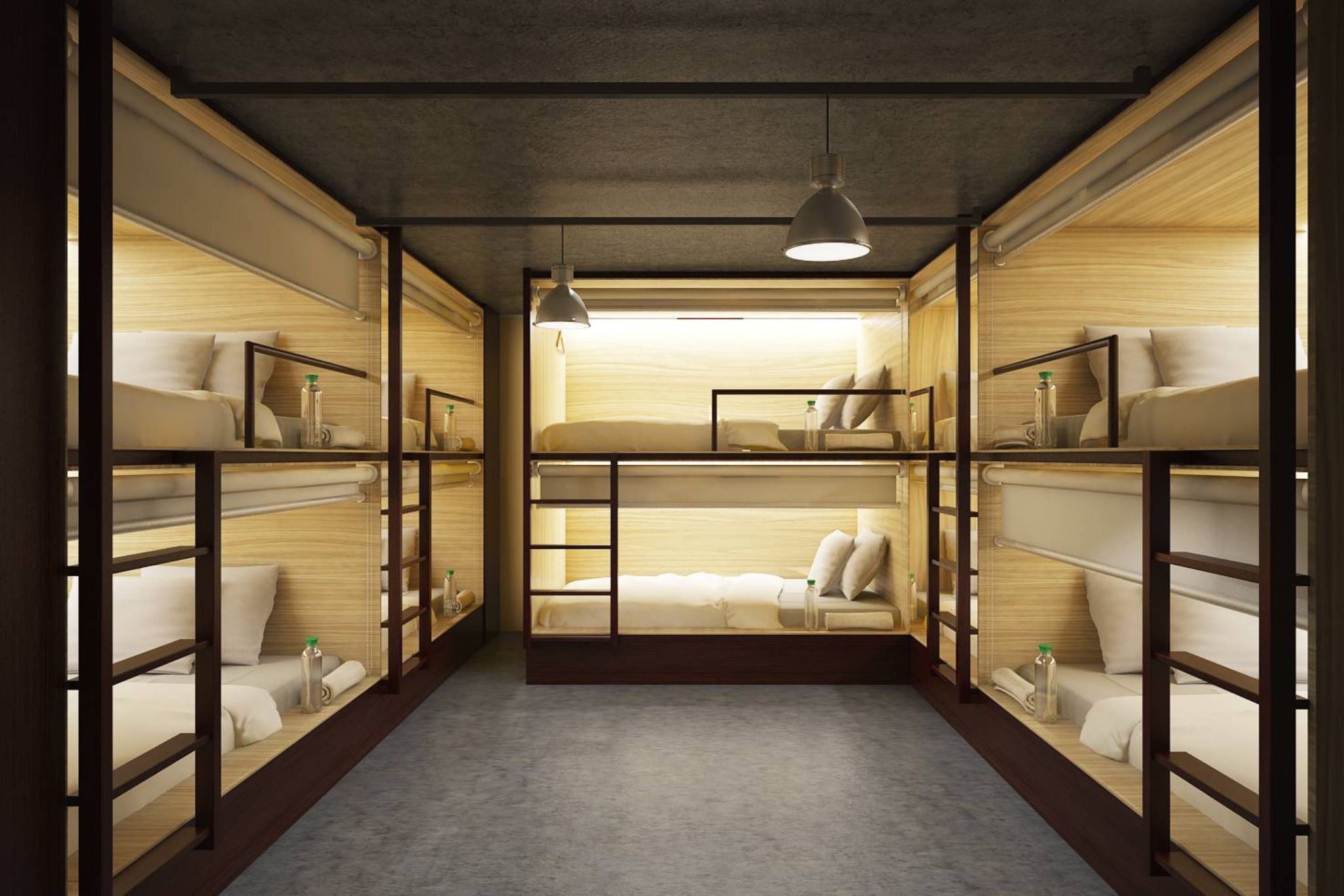 thiết kế phòng dorm trong hostel 6